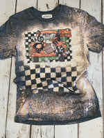 Go Buckeyes Truck - Gilmer Buckeye checkered tee shirt-Rust and Romance