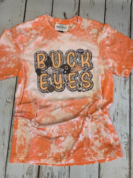 Buckeyes Dalamtion Dots - Gilmer Buckeye tee shirt-Rust and Romance