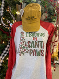 I Believe in Santa Paws Christmas Tee Shirt