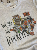 We are the Buckeyes - Gilmer Buckeyes tee shirt-Rust and Romance