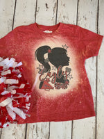 Eagle Cheerleader tee shirt-Rust and Romance