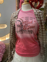 I Just Smile and Say God Bless - Vintage Cowgirl Tee