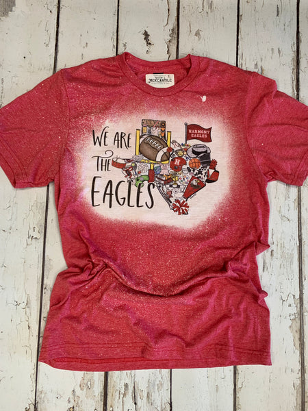 We are the Eagles - Harmony Eagles tee shirt-Rust and Romance