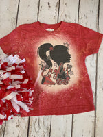 Eagle Cheerleader tee shirt-Rust and Romance