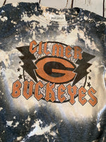 Gilmer Buckeyes rock band style tee shirt-Rust and Romance