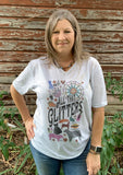 All That Glitters Yamboree V Neck Tee