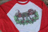 Gnome Christmas t shirt, graphic tee with Christmas gnomes