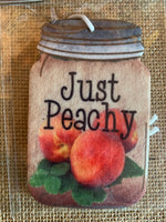 Mason jar shaped unscented air fresheners just peachy