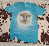 Sunflower Cow Bleached tee