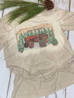 Rockin’ E Christmas Trees - Christmas Tee with Tractor